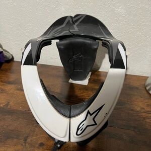 Alpinestars Black and White Neck Brace